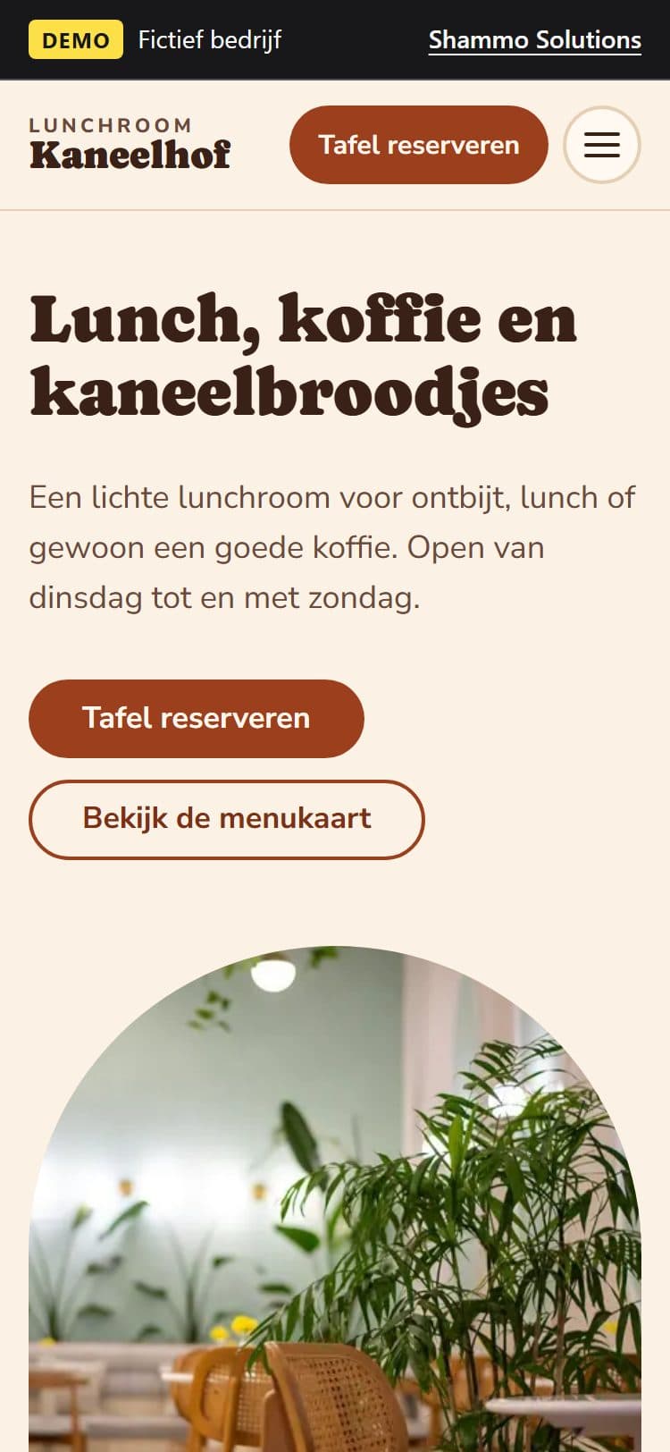 Schermafbeelding van Lunchroom Kaneelhof (Mobiel)